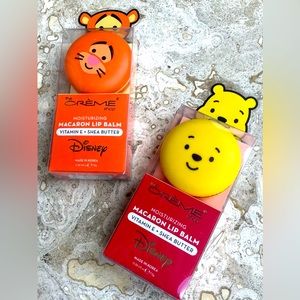 🧡💛DISNEY Winnie the Pooh AND Tigger💛🧡NIB MACARON LIP/VitE/The Crème Shop